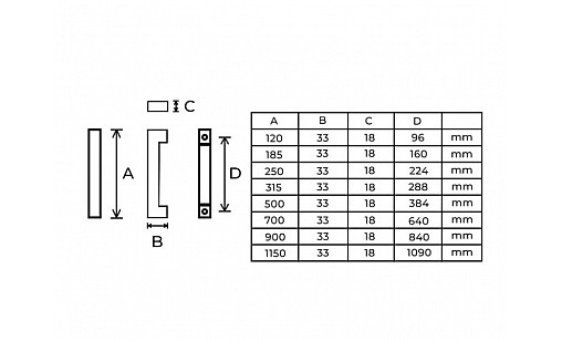 Ручка дерев'яна Bridge 120*33*18 мм