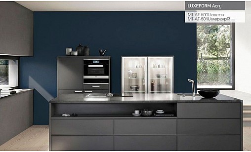 Панель МДФ LUXEFORM MT-AF-500U AS Океан Матовый (пластик в декор) 2800х1300х18,4 мм - Acryl TopX 1800 (standard)