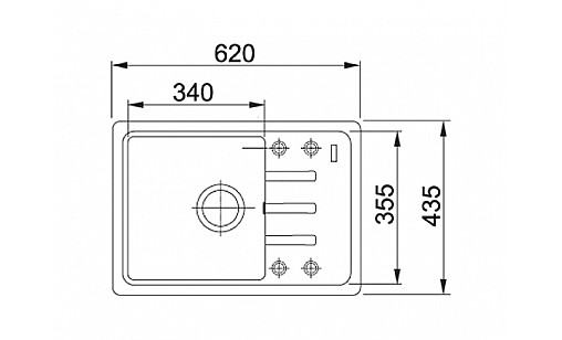 Мойка Franke 114.0375.042 BSG 611-62 белый Мойка Franke 114.0375.042 BSG 611-62 белый