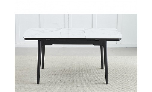 Стол обеденный Askold 1100(1400)*750*760 BL White Glossy