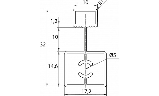 Профиль Бавария соединительный L-5,5м Черный Браш ДС ПрофиЛайн Профиль Бавария соединительный L-5,5м Черный Браш ДС ПрофиЛайн