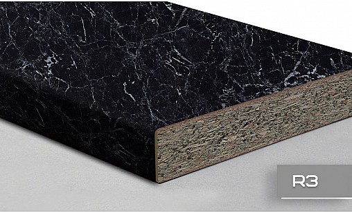 Стільниця LUXEFORM L014 Чорний Мармур 2U R3 4200х800х38 мм вологост.