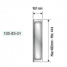 Лоток TRAYBOND 107 мм з одним відділенням, білий, 105-83-01-302